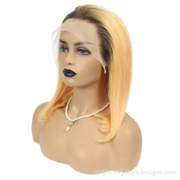 wholesale price bob wig colored bob wig,colored wig virgin hair,13*4 lace front wig color bob human hair wigs